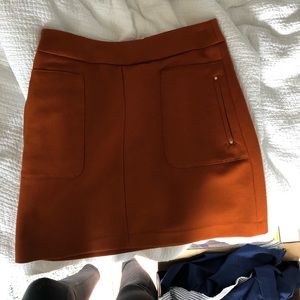 Burnt Orange Mini Skirt